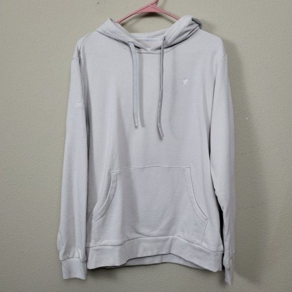 Melrose Place Women's M Ivory White Hooded Sweatshirt Chella Man Art Influencer‎